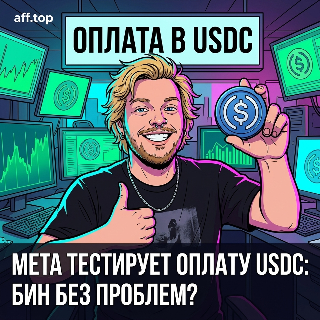 Facebook Ads теперь можно пополнять USDC
