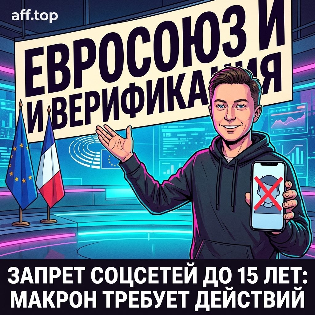 Франция требует запретить соцсети детям до 15 лет во всём Евросоюзе