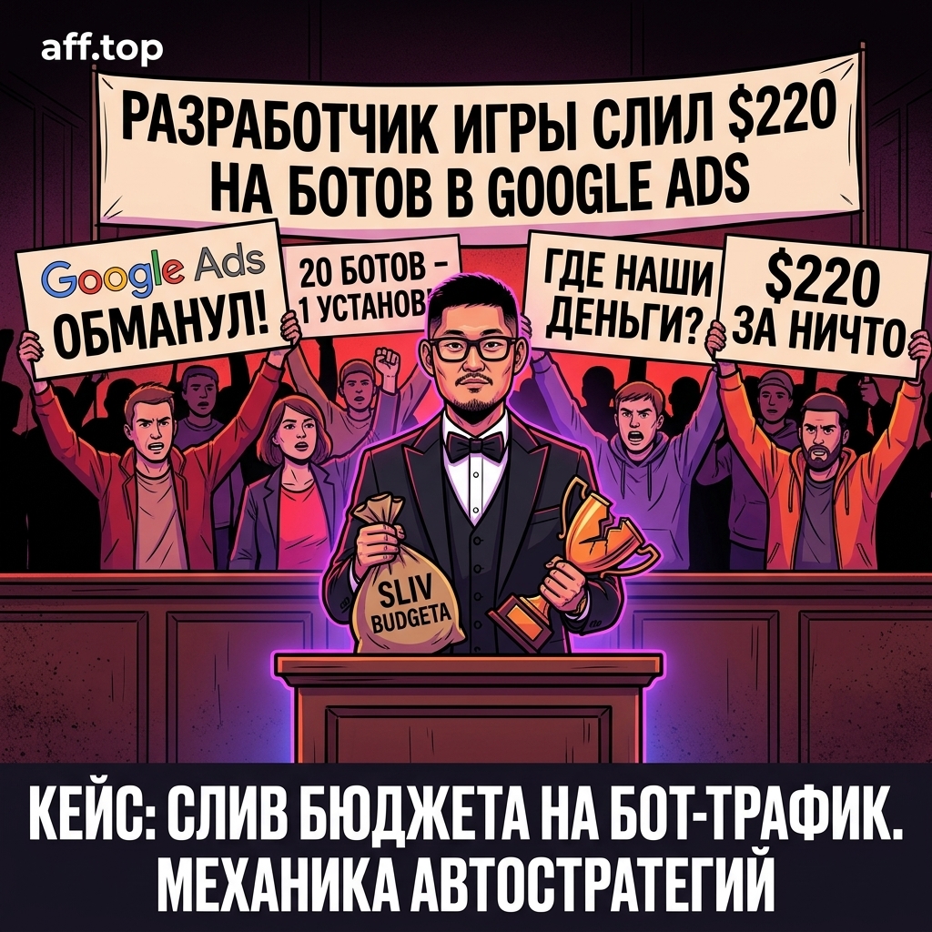Разработчик игры слил $220 в Google ads на установки ботами