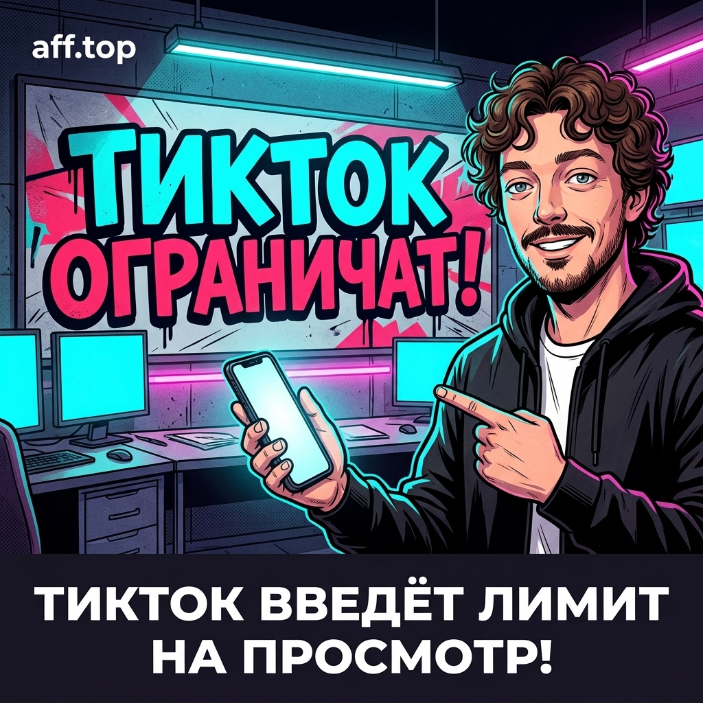 Tiktok введёт лимит на 2-х часовой непрерывный просмотр