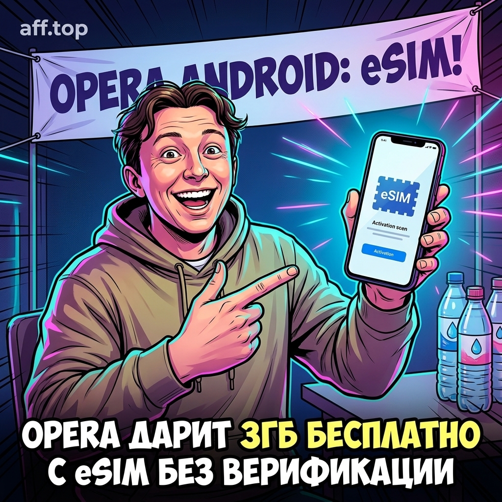Opera добавила функцию eSIM в браузер для Android