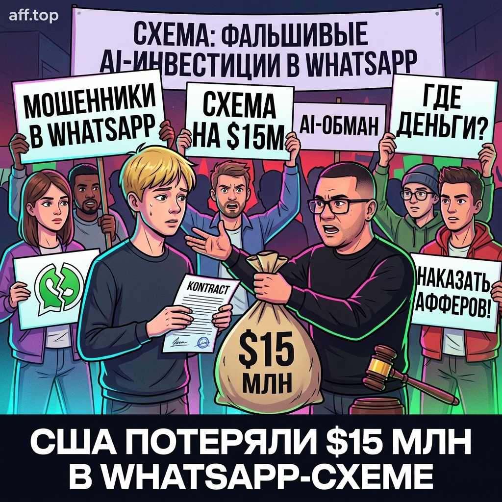 Инвесторы США потеряли $15 млн из-за схемы мошенников в Whatsapp