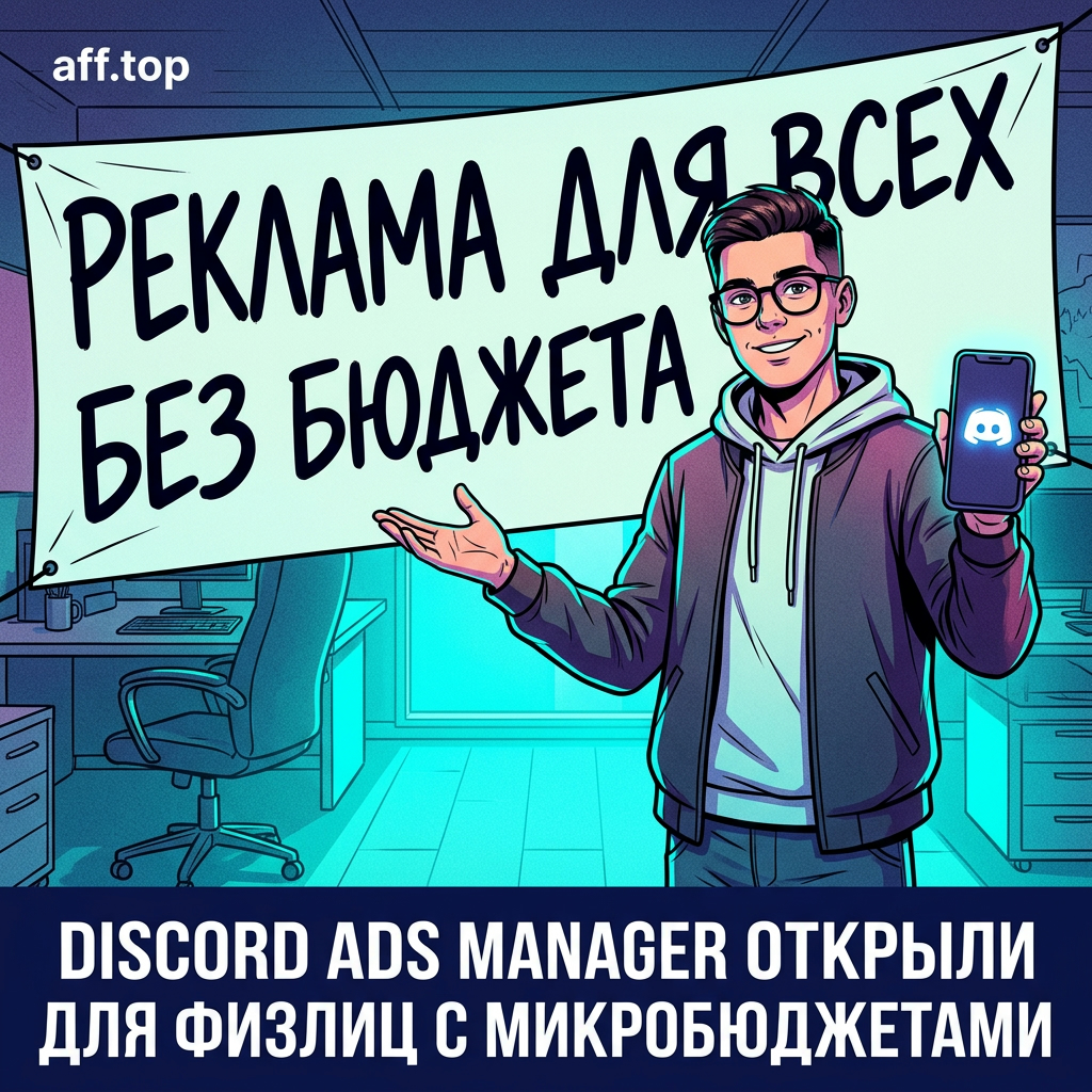 Discord открыли Discord Ads Manager для физлиц с микробюджетами