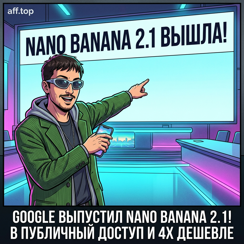 В публичный доступ вышла Nano Banana 2.1 от Google